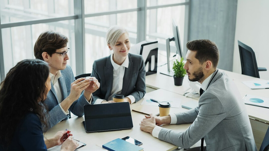 corporate team meeting