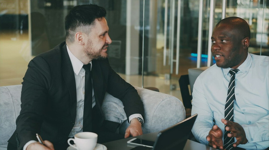 leader mentoring young professional